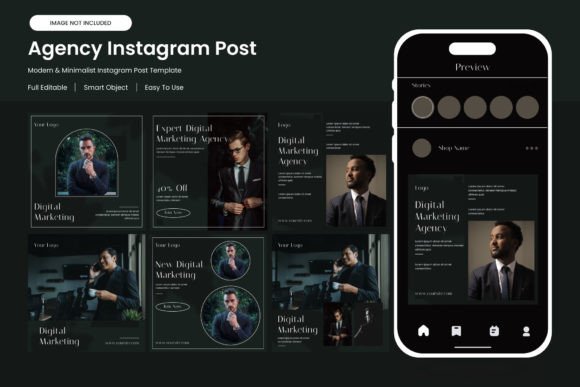 Download Agency Instagram Feed Design Bundel - Bundel Collection