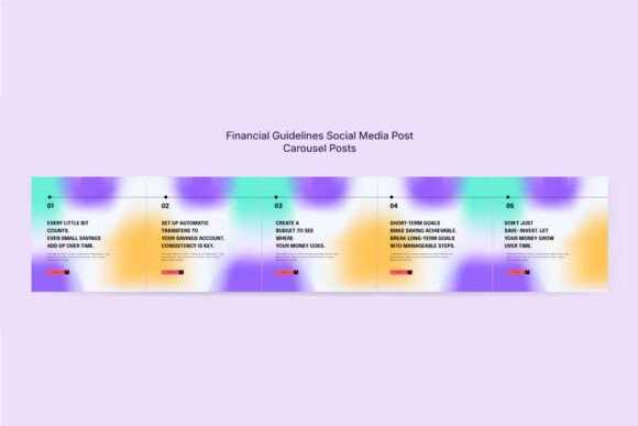 Download Colorful Financial Advice Social Kit - Social kit Collection