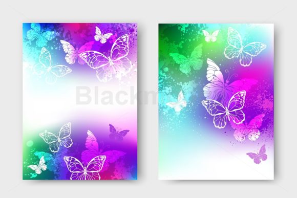 Download Bright Design with White Butterflies - Bright design Collection