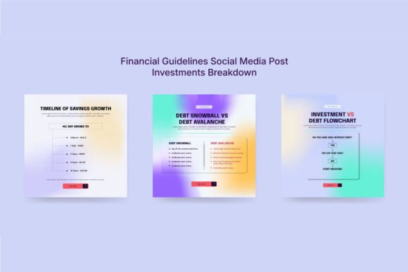 Download Colorful Financial Advice Social Kit - Social kit Collection